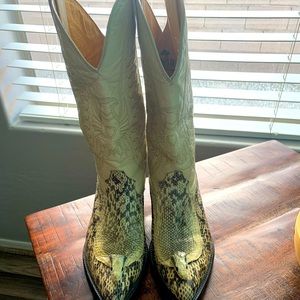 Snake skin boots